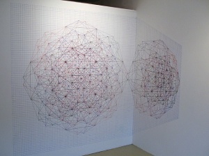 Untitled, sharpie on walls, installation, 2007