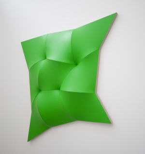 Dynamic Monochrome, 2012, acrylic on linen, 135 x 135 x 15 cm